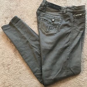 ROCK Revival Gray Jeans Easy Skinny